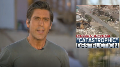 The aerial view of damage that Hurricane Michael caused