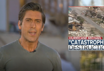 The aerial view of damage that Hurricane Michael caused