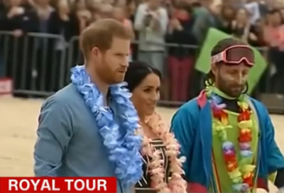Prince Harry opened games with bridge climb